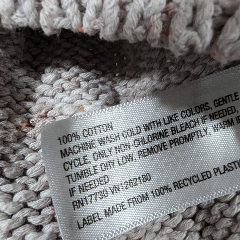 Universal Thread Tan Knit V-Neck Pullover Chunky … - image 8